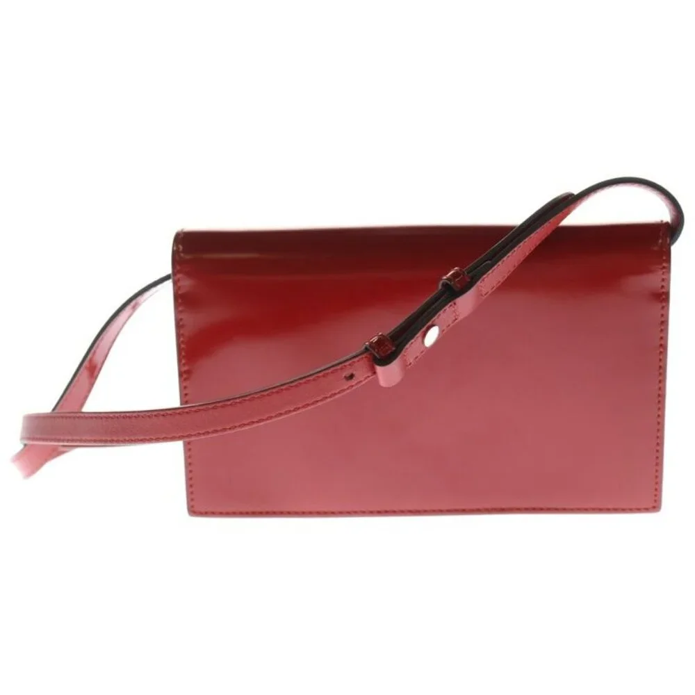 Gucci Interlocking Patent Leather Shoulder Wallet Red - Picture 2 of 6